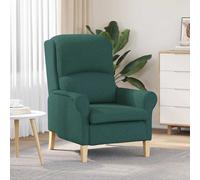Sillón Verde Oscuro Tela Vidaxl