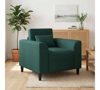 vidaXL Sillón Verde oscuro Tela