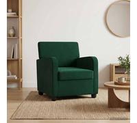 vidaXL Sillón Verde Oscuro Terciopelo