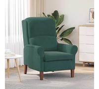 Sillón Verde Oscuro Terciopelo Vidaxl