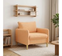 vidaXL Sillón XL Beige Bouclé