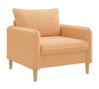 vidaXL Sillón XL Beige Bouclé