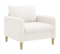 vidaXL Sillón XL Blanco Bouclé