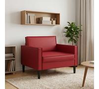 vidaXL Sillón XL Burdeos Cuero sintético