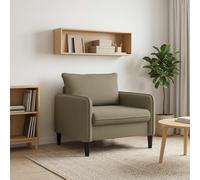 vidaXL Sillón XL Caqui Terciopelo