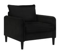 vidaXL Sillón XL Negro Terciopelo