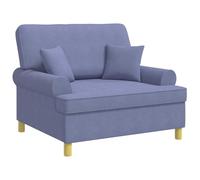 vidaXL Sillón XXL con Cojines Azul Jeans Tela