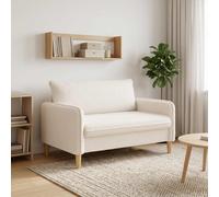 vidaXL Sillón XXL Crema Bouclé