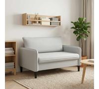 vidaXL Sillón XXL Gris Claro Terciopelo