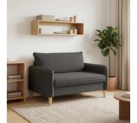 vidaXL Sillón XXL Gris Oscuro Bouclé