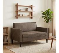 vidaXL Sillón XXL Gris Oscuro Cuero de Suede Sintético
