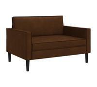 vidaXL Sillón XXL Marrón Cuero de Suede Sintético