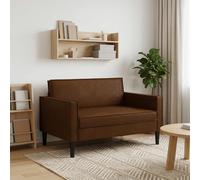 vidaXL Sillón XXL Marrón Cuero de Suede Sintético