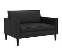 vidaXL Sillón XXL Negro Cuero sintético