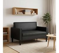 vidaXL Sillón XXL Negro Cuero sintético