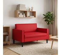 vidaXL Sillón XXL Rojo Cuero sintético