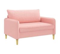vidaXL Sillón XXL Rosa Bouclé