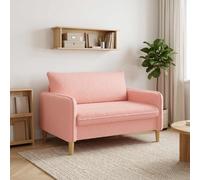 vidaXL Sillón XXL Rosa Bouclé