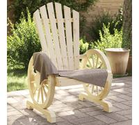 vidaXL Sillones de jardín Adirondack 2 uds madera maciza de abeto