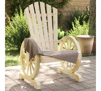 vidaXL Sillones de jardín Adirondack, 4 uds, madera maciza de abeto