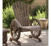 vidaXL Sillones de jardín Adirondack 4 uds madera maciza de abeto