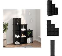 vidaXL Sistema de almacenamiento con 9 compartimentos, color , material PP - Estanterías y armarios para zapatos