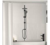 vidaXL Sistema de Ducha Negro 47 x 20 x 95 cm Acero inoxidable