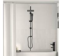 vidaXL Sistema de Ducha Negro 47 x 20 x 95 cm Acero inoxidable