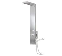 vidaXL Sistema de panel de ducha acero inoxidable cuadrado