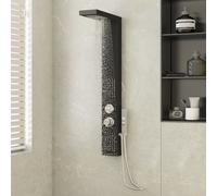 vidaXL Sistema de Panel de Ducha Acero Inoxidable Cuadrado Alcachofa Inodoro Color Blanco, Negro, Plateado y mas