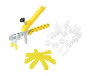 vidaXL Sistema para nivelación de azulejos 250 cuñas 500 calzos 2 mm