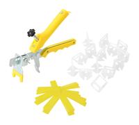 vidaXL Sistema de nivelación de azulejos – 500 cuñas, 2500 calzos, 1 mm