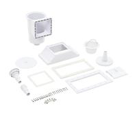 vidaXL Skimmer de piscina de boca ancha de 11 piezas 34,3x25x30,5 cm