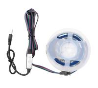 vidaXL SMD5050 - Tira de luces LED (180 cm), color negro | Líneas limpias y joyas mínimas, práctico conector USB para un uso fácil, opciones de iluminación versátiles