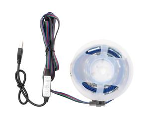 vidaXL SMD5050 - Tira de luces LED (180 cm), color negro | Líneas limpias y joyas mínimas, práctico conector USB para un uso fácil, opciones de iluminación versátiles
