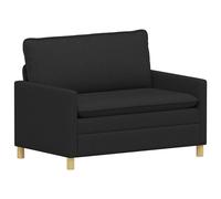 vidaXL Sofá 126 x 81 x 87,5 cm Multicolor Negro