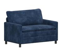 vidaXL Sofá 126 x 81 x 87,5 cm Poliéster Multicolor Azul marino