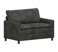 vidaXL Sofá 126 x 81 x 87,5 cm Poliéster Multicolor Gris antracita