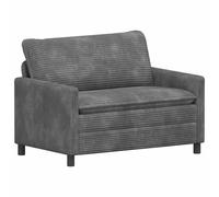 vidaXL Sofá 126 x 81 x 87,5 cm Poliéster Multicolor Gris claro