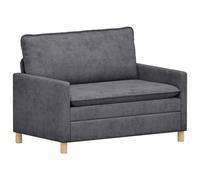 vidaXL Sofá 126 x 81 x 87,5 cm Poliéster Multicolor Gris oscuro