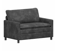vidaXL Sofá 126 x 81 x 87,5 cm Poliéster Multicolor Gris oscuro