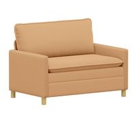 vidaXL Sofá 126 x 81 x 87,5 cm Tela Multicolor Beige