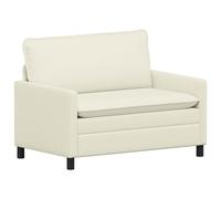vidaXL Sofá Crema 126 x 81 x 87,5 cm Tela