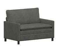 vidaXL Sofá 126 x 81 x 87,5 cm Tela Multicolor Gris oscuro
