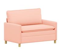 vidaXL Sofá 126 x 81 x 87,5 cm Tela Multicolor Rosa