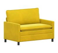 vidaXL Sofá 126 x 81 x 87,5 cm Terciopelo Multicolor Amarillo