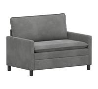 vidaXL Sofá 126 x 81 x 87,5 cm Terciopelo Multicolor Gris oscuro