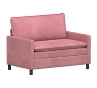 vidaXL Sofá 126 x 81 x 87,5 cm Terciopelo Multicolor Rosa