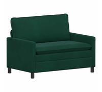vidaXL Sofá 126 x 81 x 87,5 cm Terciopelo Multicolor Verde oscuro