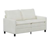 vidaXL Sofá 156 x 81 x 87,5 cm Poliéster Multicolor Crema